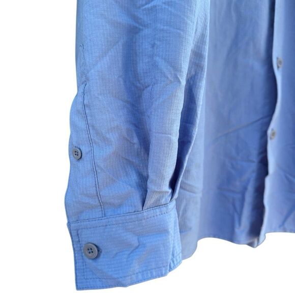 Royal Robbins Blue Long Sleeve Button Down WickedMesh UPF Protection Shirt Large - Picture 3 of 5